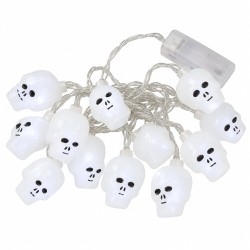 Toptan Halloween Led Işık Zinciri Kuru Kafa, 10 Işıklı