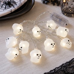 Toptan Halloween Led Işık Zinciri Kuru Kafa, 10 Işıklı