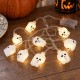Toptan Halloween Led Işık Zinciri Kuru Kafa, 10 Işıklı