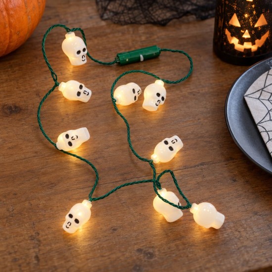 Toptan Halloween Led Kolye Kuru Kafa, 9 Işıklı Toptan Halloween Led Kolye Kuru Kafa, 9 Işıklı