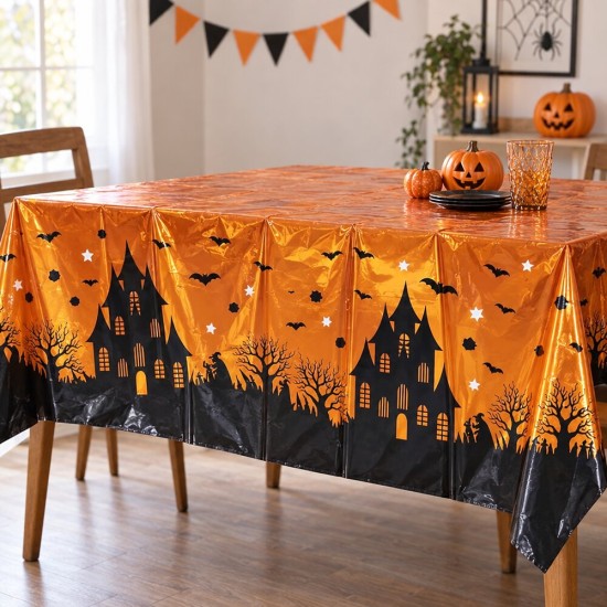 Toptan Halloween Masa Örtüsü, 137x183 cm Toptan Halloween Masa Örtüsü, 137x183 cm