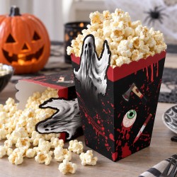 Toptan Halloween Mısır Kutusu Kanlı Tema, 8 Adet