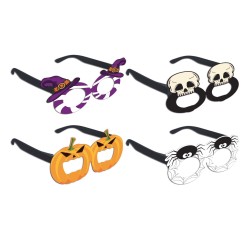 Toptan Halloween Parti Gözlüğü Karışık, 8 Adet