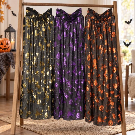 Toptan Halloween Pelerin Desenli Karışık Renk