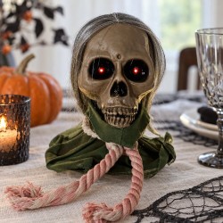 Toptan Halloween Yürüyen Kuru Kafa, Işıklı Sesli