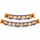 Toptan Halloween Zikzak Banner, Happy Halloween Yazılı