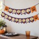 Toptan Halloween Zikzak Banner, Happy Halloween Yazılı