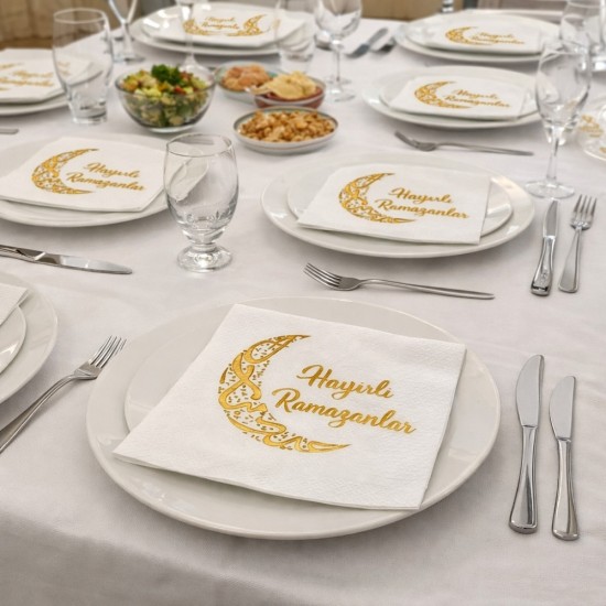 Toptan Hayırlı Ramazanlar Peçete (16 adet)