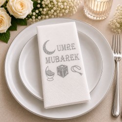 Toptan Umre Mübarek gümüş Peçete
