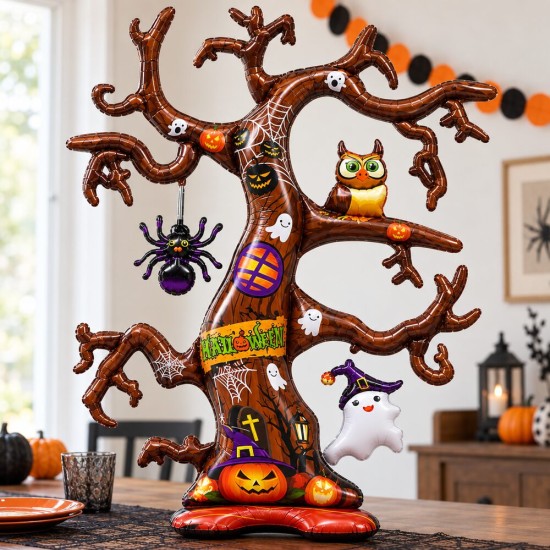 Toptan Halloween Ayaklı Ağaç Balon Dallı 132 cm Toptan Halloween Ayaklı Ağaç Balon Dallı 132 cm