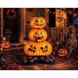Toptan Halloween Ayaklı Balkabağı Balon 109 cm