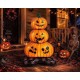 Toptan Halloween Ayaklı Balkabağı Balon 109 cm Toptan Halloween Ayaklı Balkabağı Balon 109 cm