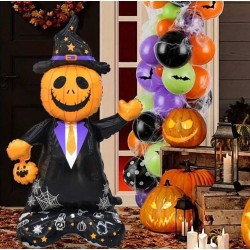 Toptan Halloween Ayaklı Gülen Balkabağı Balon 154 cm
