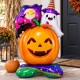 Toptan Halloween Ayaklı Hayaletli Balkabağı Balon 115 cm