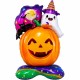 Toptan Halloween Ayaklı Hayaletli Balkabağı Balon 115 cm