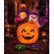 Toptan Halloween Ayaklı Hayaletli Balkabağı Balon 115 cm