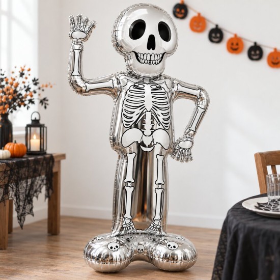 Toptan Halloween Ayaklı İskelet Balon 154 cm Toptan Halloween Ayaklı İskelet Balon 154 cm