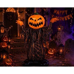 Toptan Halloween Ayaklı Korkunç Balkabağı Balon 115 cm