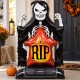 Toptan Halloween Ayaklı RIP İskelet Balon 122 cm Toptan Halloween Ayaklı RIP İskelet Balon 122 cm