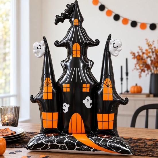 Toptan Halloween Ayaklı Şato Balon 150 cm Toptan Halloween Ayaklı Şato Balon 150 cm
