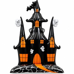 Toptan Halloween Ayaklı Şato Balon 150 cm