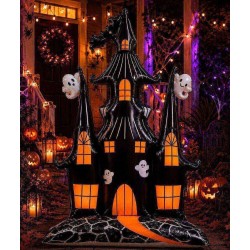 Toptan Halloween Ayaklı Şato Balon 150 cm