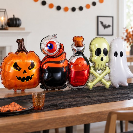Toptan Halloween Birleşik Folyo Balon Seti Toptan Halloween Birleşik Folyo Balon Seti