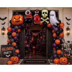 Toptan Halloween Birleşik Folyo Balon Seti