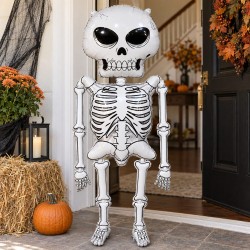 Toptan Halloween İskelet Folyo Balon 158 cm