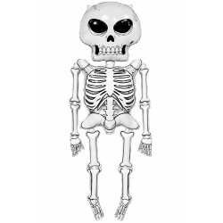 Toptan Halloween İskelet Folyo Balon 158 cm