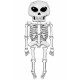 Toptan Halloween İskelet Folyo Balon 158 cm