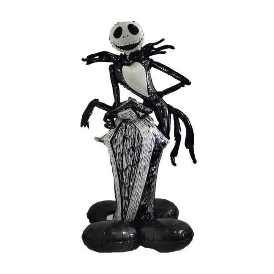 Toptan Halloween Jack Skellington Ayaklı Balon 170 cm