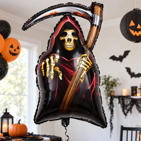 Toptan Halloween Oraklı İskelet Folyo Balon 76 cm
