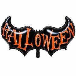 Toptan Halloween Yazı Folyo Balon 117 cm