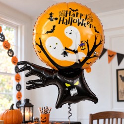 Toptan Happy Halloween Ağaç Folyo Balon 99 cm