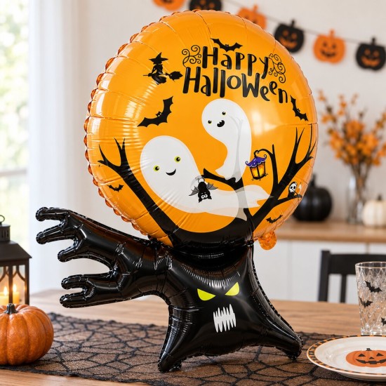 Toptan Happy Halloween Ağaç Folyo Balon 99 cm