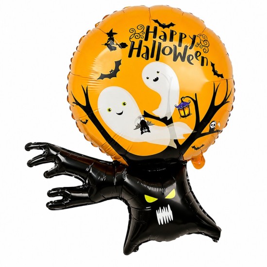 Toptan Happy Halloween Ağaç Folyo Balon 99 cm