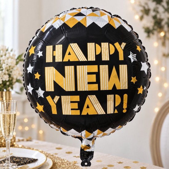 Toptan Happy New Year Folyo Balon 18 İnç