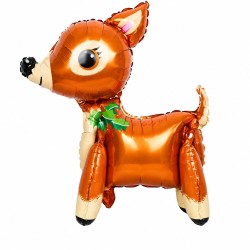 Toptan Yılbaşı 3D Geyik Folyo Balon
