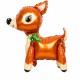 Toptan Yılbaşı 3D Geyik Folyo Balon