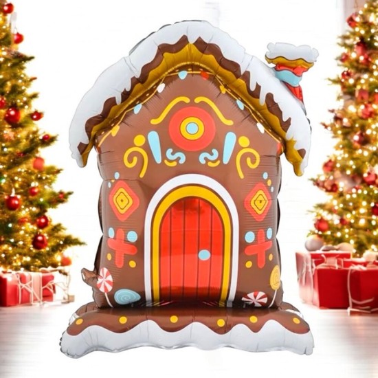 Toptan Yılbaşı Ayaklı Çikolata Evi Balon
