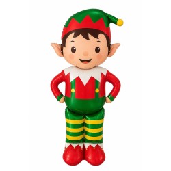 Toptan Yılbaşı Ayaklı Elf Balon 121 cm