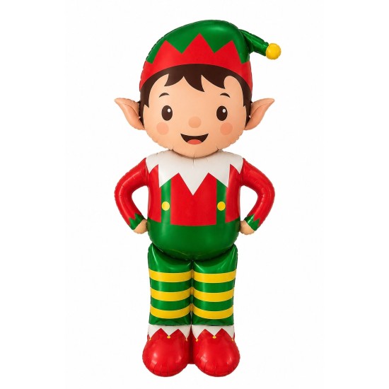 Toptan Yılbaşı Ayaklı Elf Balon 121 cm