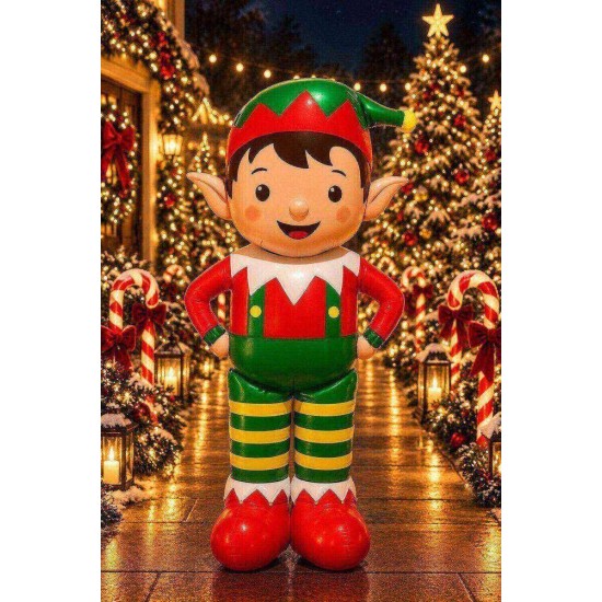 Toptan Yılbaşı Ayaklı Elf Balon 121 cm