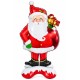 Toptan Yılbaşı Ayaklı Noel Baba Folyo Balon