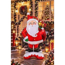 Toptan Yılbaşı Ayaklı Noel Baba Folyo Balon
