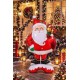 Toptan Yılbaşı Ayaklı Noel Baba Folyo Balon
