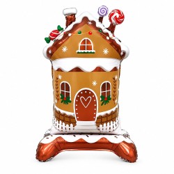 Toptan Yılbaşı Ayaklı Şeker Evi Balon