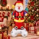 Toptan Yılbaşı Dev Ayaklı Noel Baba Balon 156 cm