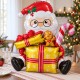 Toptan Yılbaşı Gold Hediye Kutulu Oturan Noel Baba Balon Toptan Yılbaşı Gold Hediye Kutulu Oturan Noel Baba Balon